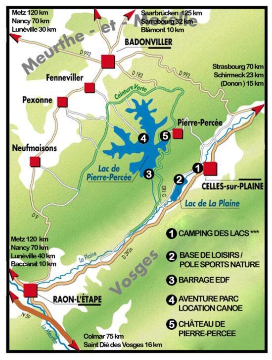 Aux 2 Lacs Gite Lägenhet Pierre-Percée Exteriör bild